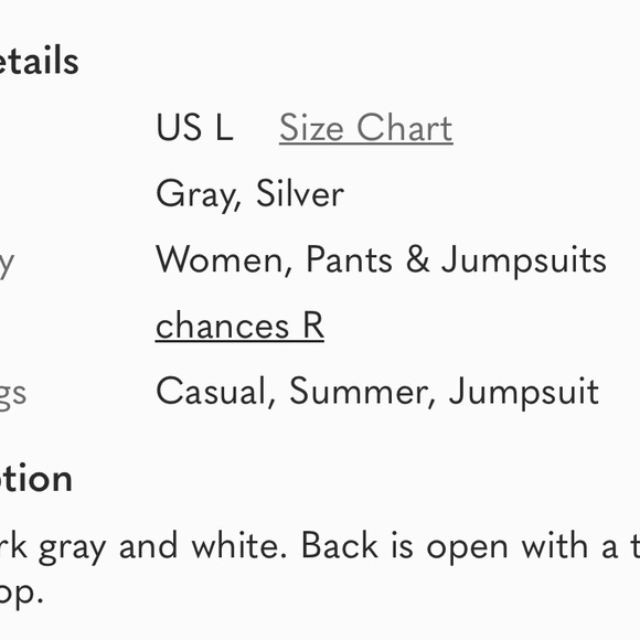 Chances R jumpsuit - Picture 4 of 4